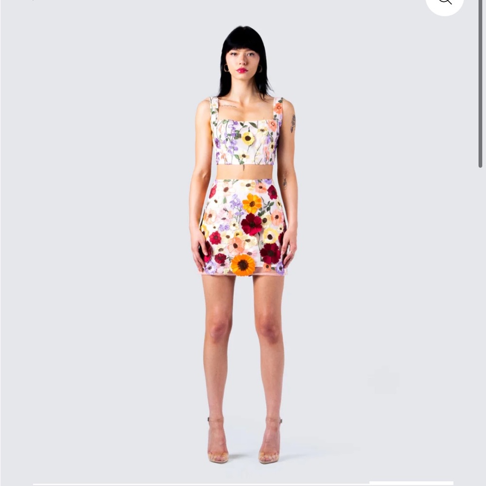 Floral Top & Skirt Set - FOLKLORE